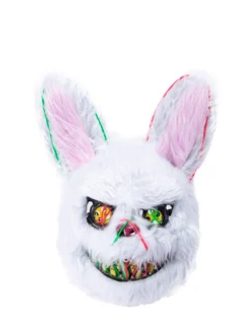 Halloween LED Bunny Animal Face Mask with 4 Light Modes one size